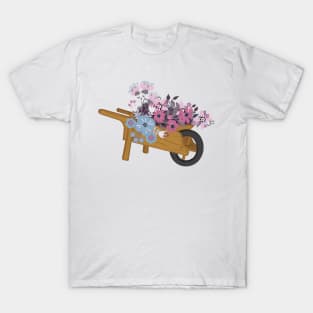 Garden Flowers in Wheelbarrow | Cherie's Art(c)2021 T-Shirt